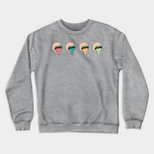 Planet Licky Licky Tongue Tongue Crewneck Sweatshirt